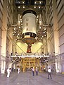 Saturn IB S-IVB stage in Vehicle Assembly Building