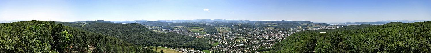 360 ° panorama from the Schleifenberg tower