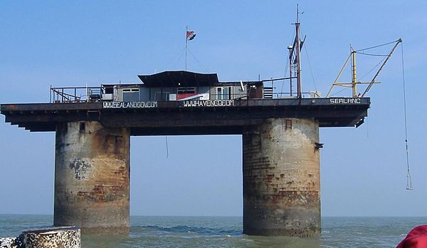 Sealand several months after the fire