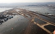 津波による浸水被害を受けた仙台空港