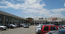 As seen in 2009, Shoppers World Danforth is an example of an early power centre, one of several that can be found in the city. Shoppers World Danforth.JPG