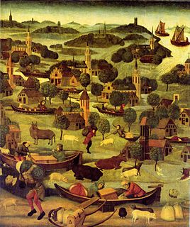 <span class="mw-page-title-main">St. Elizabeth's flood (1421)</span> Flooding of the Grote Hollandse Waard, an area in what is now the Netherlands