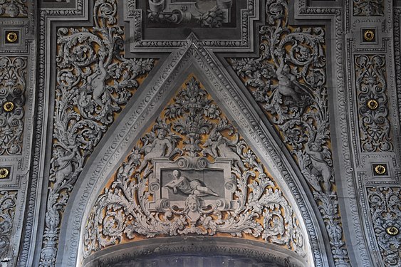 Ceiling, detail, San Paolo church, Ferrara, Italy