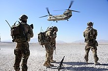 Soldiers from the 2nd Cavalry Regiment prepare to board a US Army helicopter in Afghanistan during 2013 Soldiers from the Australian 2nd Cavalry Regiment prepare to board a US Army helicopter in Afghanistan during 2013.jpg