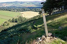 The Southern Upland Way entering Lauderdale Southern Upland Way above Lauderdale - geograph.org.uk - 2560725.jpg