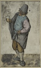 Standing Man Holding a Glass