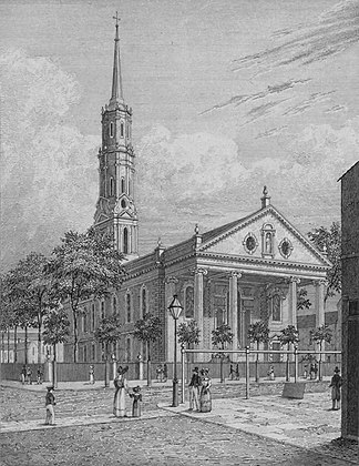 St. Paul's Chapel, Broadway, from Fulton Street