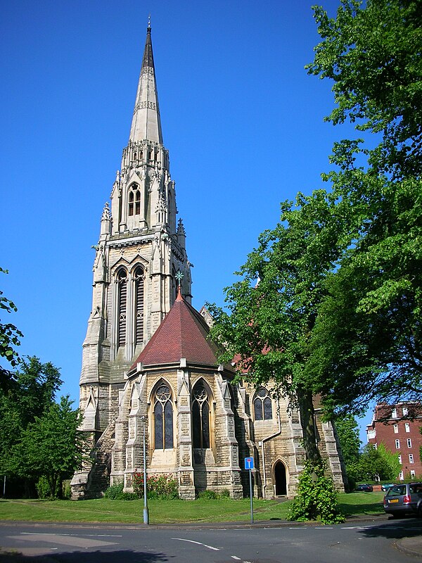 St Augustine's Church, Edgbaston, 1868.