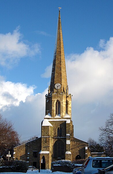 The Church of St Mary and St Cuthbert, Chester-le-Street, on the site of the wooden ninth century church built by the Lindisfarne monks