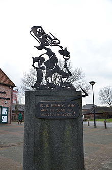 Statue of Abraham Tuizentfloot in Wuustwezel