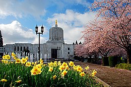 State Capitol in Spring (Marion County, Oregon scenic images) (marDA0019a).jpg