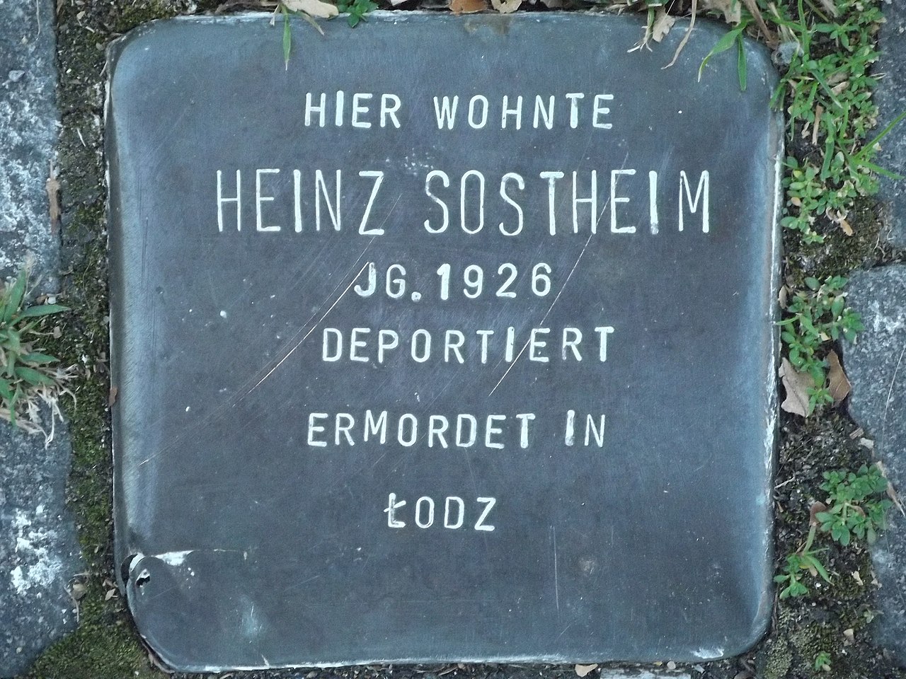 Stolperstein Heinz Sostheim