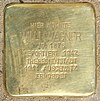 Stolperstein Gneisenaustraße 18 (Willi Wagner) in Hamburg-Hoheluft-West.jpg