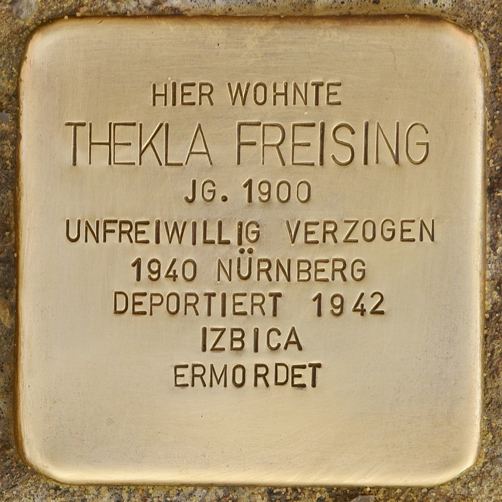 Stolperstein für Thekla Freising (Mühlhausen in der Oberpfalz).jpg