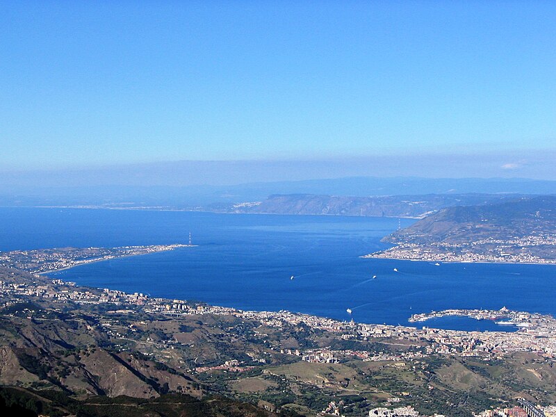File:Strait of Messina from Dinnammare.jpg