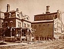 The original Stroh brewery at right, with the Stroh family home in foreground. Circa 1864 Stroh Brewery Company.jpg