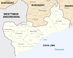 Postos administrativos de Cova Lima