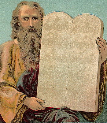 English: The Ten Commandments, illustration fr...