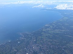 Tayabas Bay from air