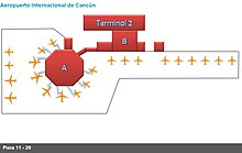 Terminal 2 map Terminal 2 Cancun.jpg