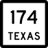 State Highway 174 marker 