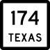 State Highway 174 marker