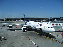 Ein Airbus A340-500HGW der Thai Airways im Jahr 2008