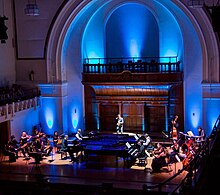 The Four Pianists performing at Cadogan Hall in London The Four Pianists.jpg