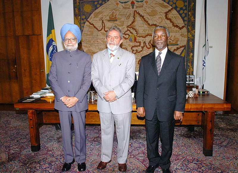 File:The Prime Minister, Dr. Manmohan Singh, the President of Brazil, Mr. Luiz Inacio Lula da Silva and the President of South Africa, Mr. Thabo Mbeki at IBSA Plenary Session, in Brazil, on September 13, 2006.jpg