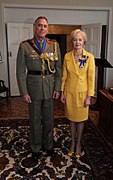 Australian General Tim McOwan with Quentin Bryce