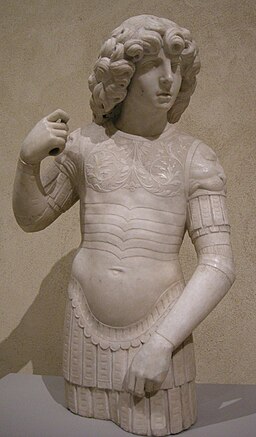 Tullio lombardo, giovane guerriero, inizio del cinquecento