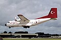 Transall C-160 de los Turkish Stars aterrizando.