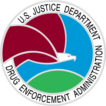 English: The seal of the United States Drug En...