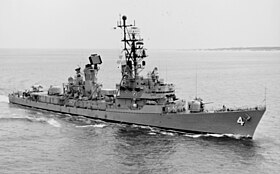 USS Lawrence (DDG-4) underway near Cape Henry on 3 May 1973 (NH 98402).jpg