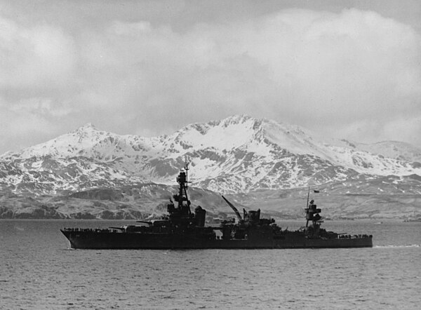 USS Louisville at Aleutian Islands