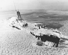 USS Perch (APSS-313) in the polar ice cap, 1952-1953. USS Perch;0831302.jpg