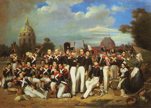 A company of the 2nd Legion of the National Guard on the Champs de Mars in Paris (1836)