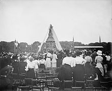 Unveiling of the Confederate Monument on June 4, 1914. Unveiling Confederate Monument, Arlington.jpg