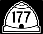 Marcador de la ruta estatal 177