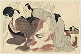 A Shunga served as sexual guidance for the newly married couples in Japan