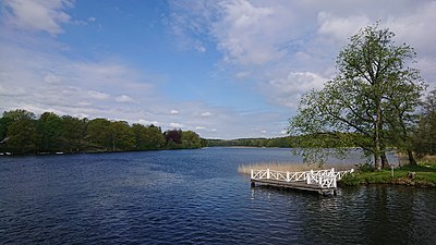 Slottets båtbrygga.