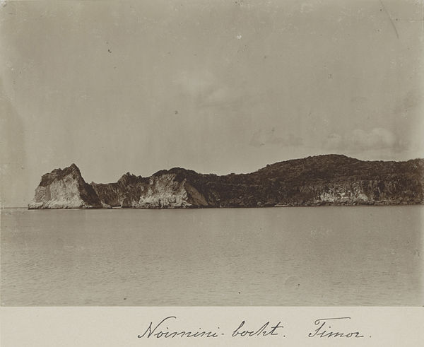 Noimini Bay on the south coast of West Timor. Photo of the Siboga expedition by Max Wilhelm Carl Weber (1899/1900).