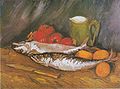 Martwa natura z makrelą, cytrynami i pomidorem, Vincent Van Gogh, 1886