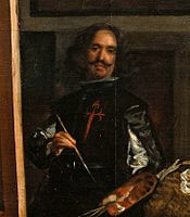 Zelfportret met het rode kruis van de Orde van Sint-Jacob van het Zwaard, waarmee Velázquez was onderscheiden