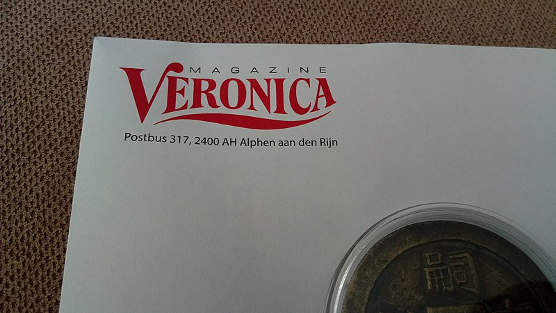 File:Veronica Magazine envelope, Winschoten (2020) 03.jpg