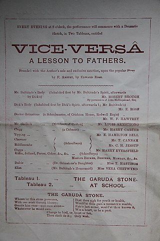 <i>Vice Versa</i> (play) Play by Edward Rose