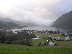 Vinjeøra med den indre del af Vinjefjorden