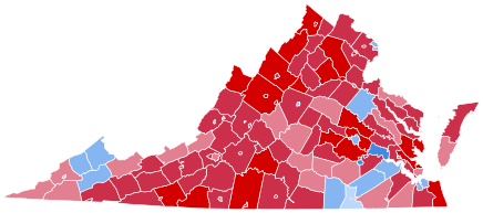 Virginia Presidential Election Results 1984.svg