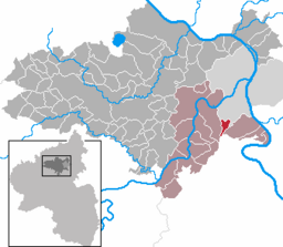 Läget för Waldesch i Landkreis Mayen-Koblenz