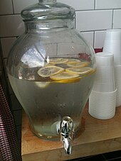 Tabletop water dispenser Water dispenser with lemons.JPG